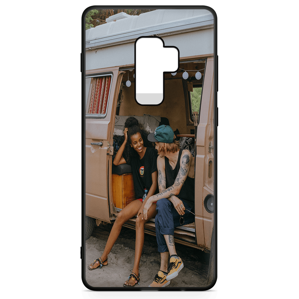 Samsung Galaxy S9 Plus Custom Case - Black Bumper